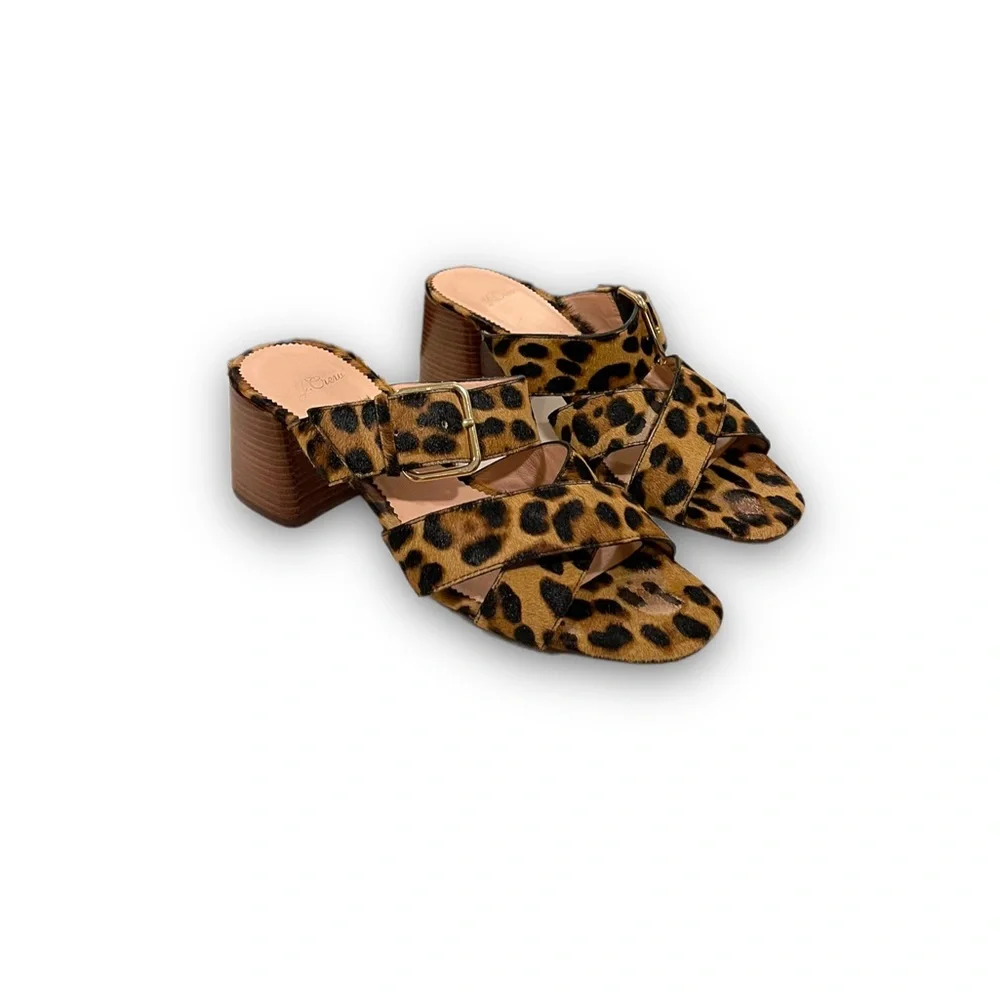 J. CREW Calf Hair Sandals - Picture 1 of 14